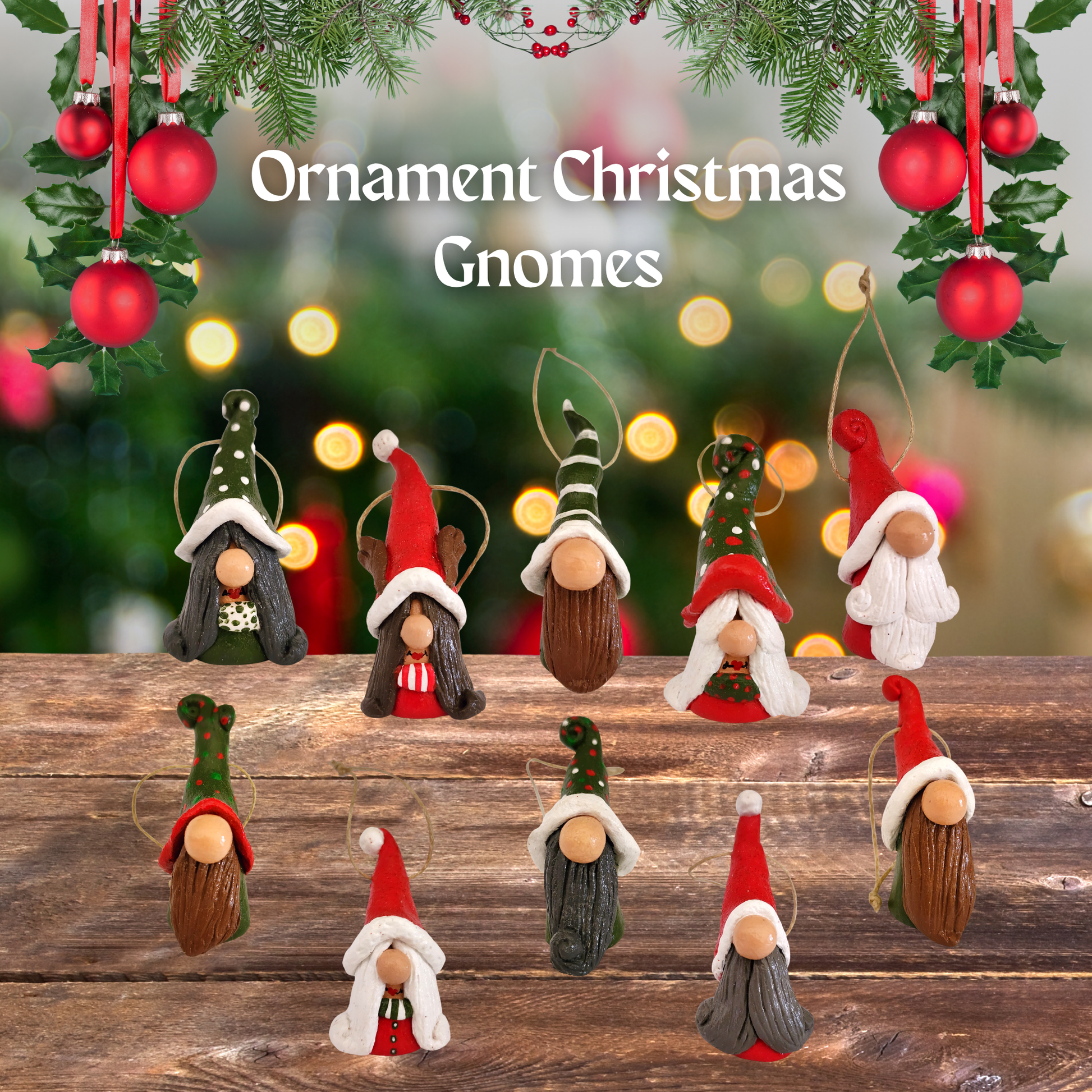 Christmas Gnome Ornaments
