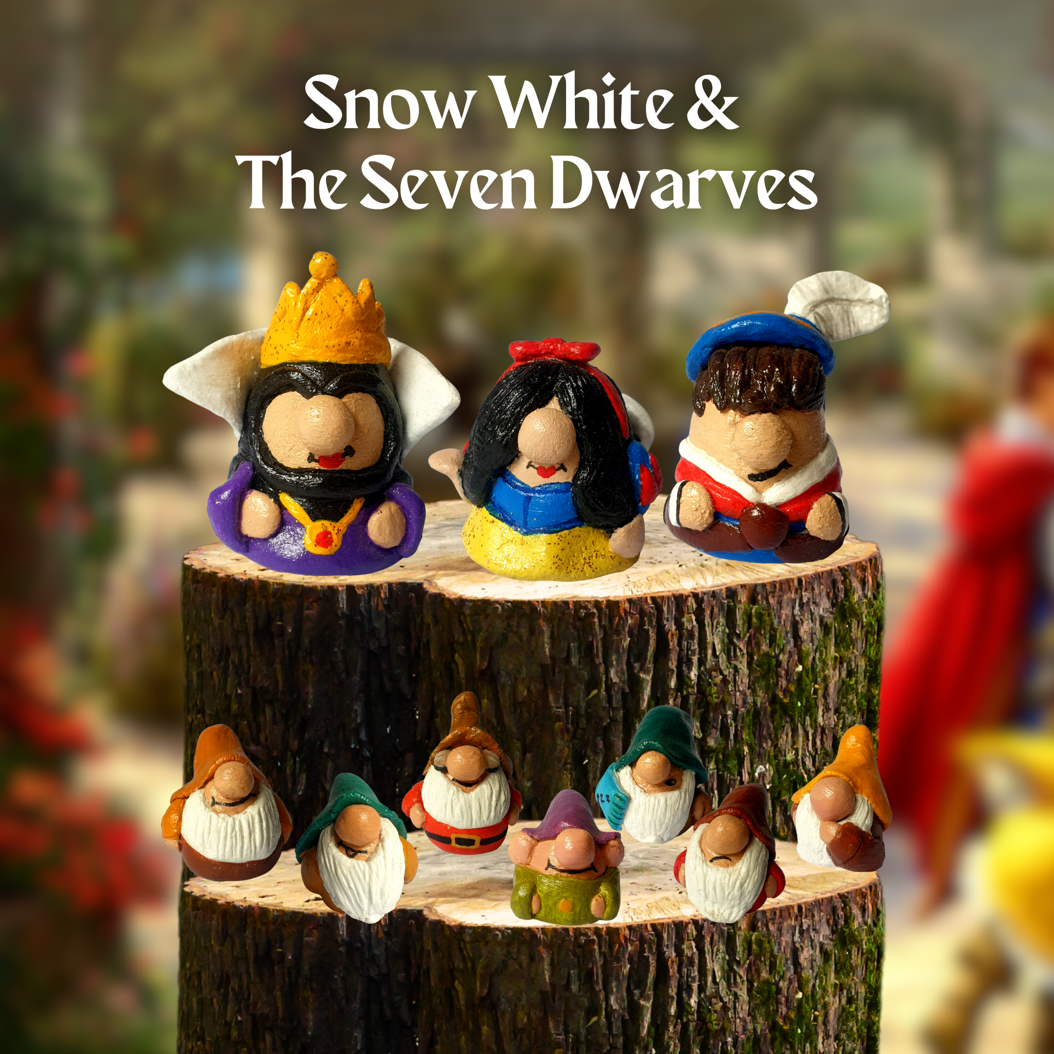 Snow White & The Seven Dwarves Gnomes
