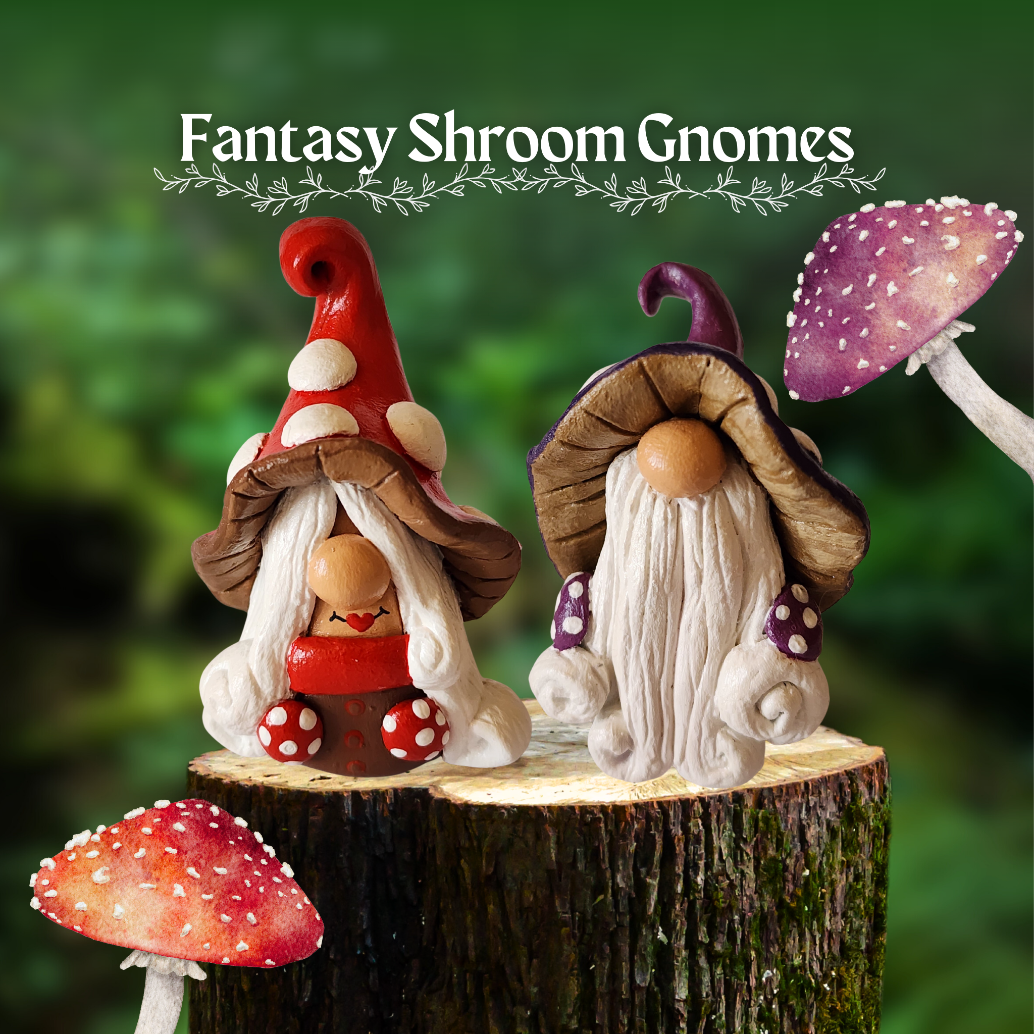 Fantasy Shroom Gnomes
