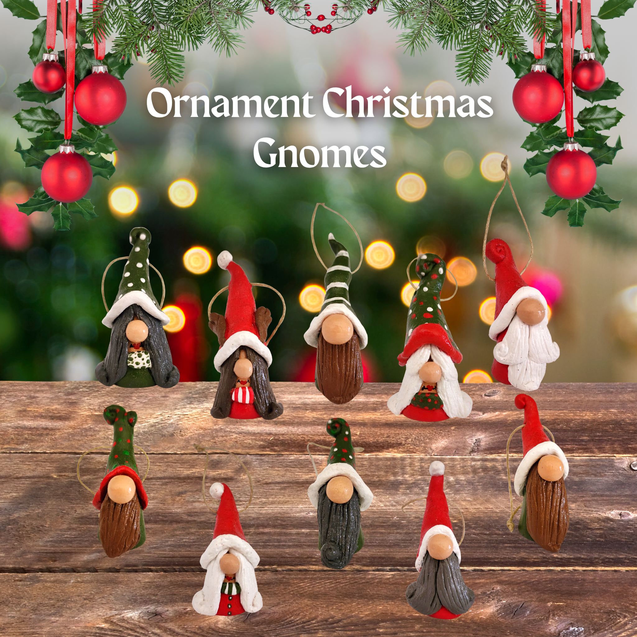 Christmas Gnome Ornaments