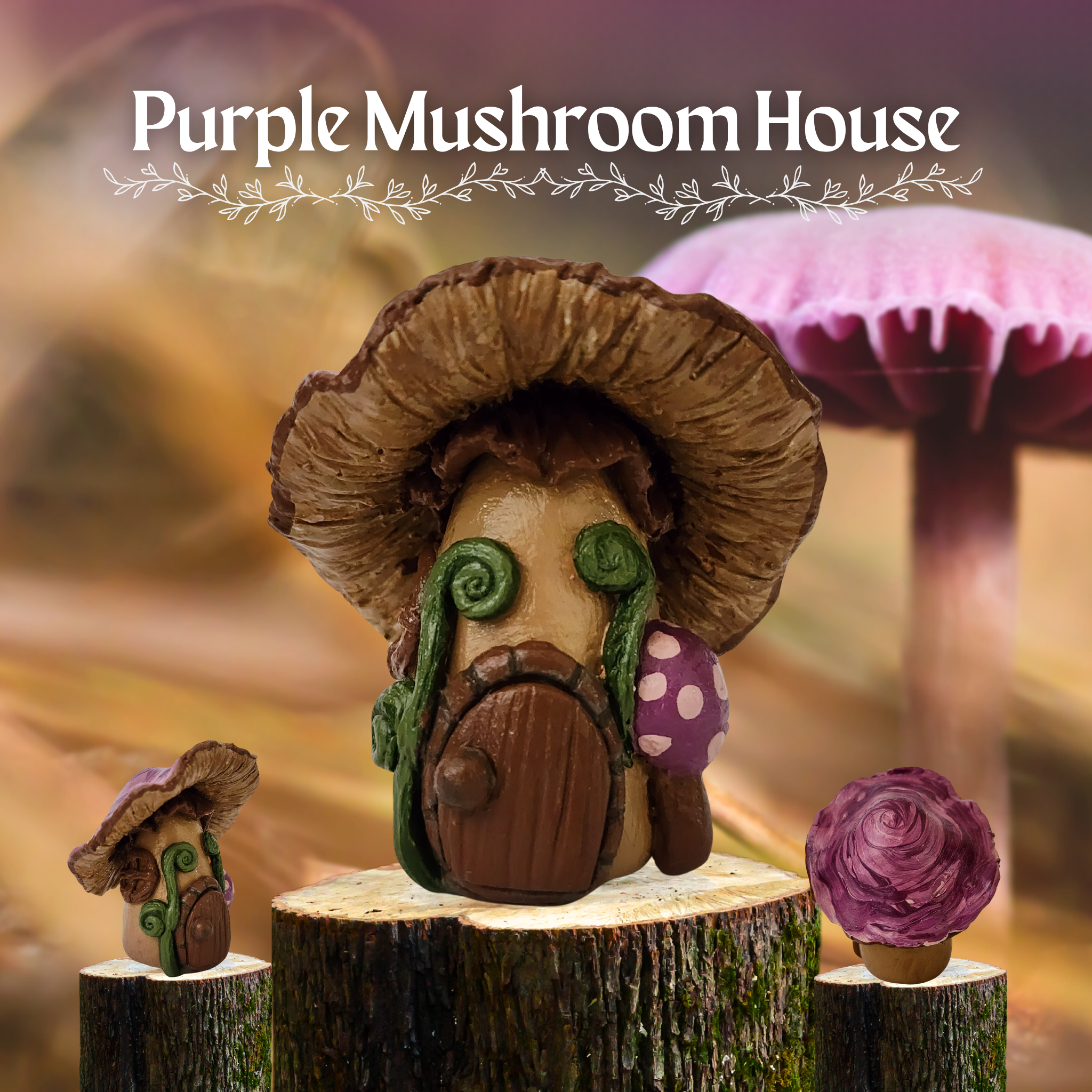 Purple Mushroom House