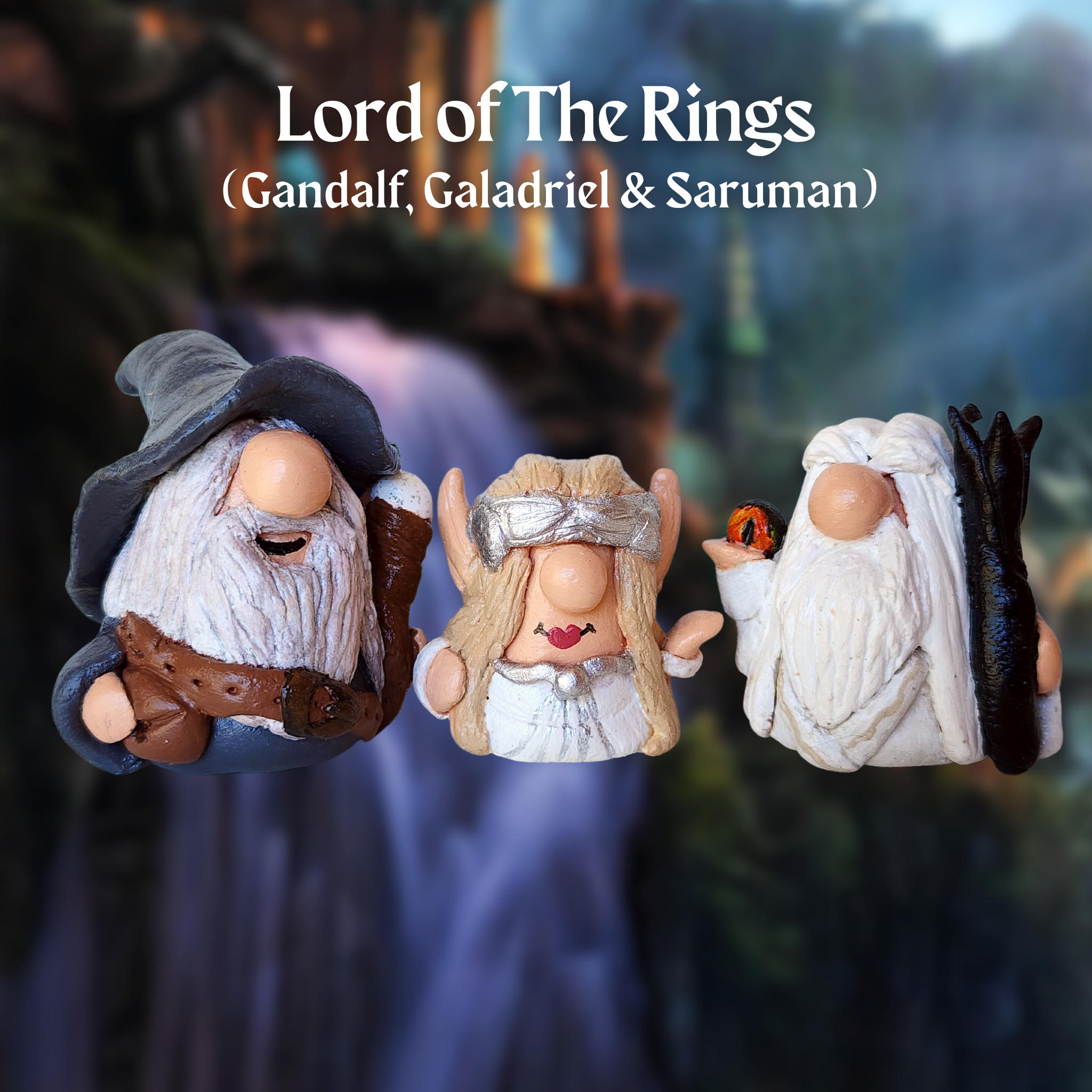 Gandalf, Galadriel & Saruman