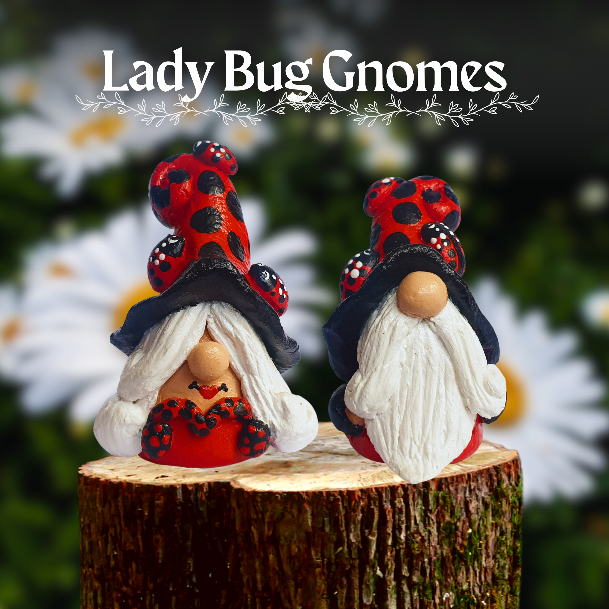 Lady Bug Gnomes (Big Dots)