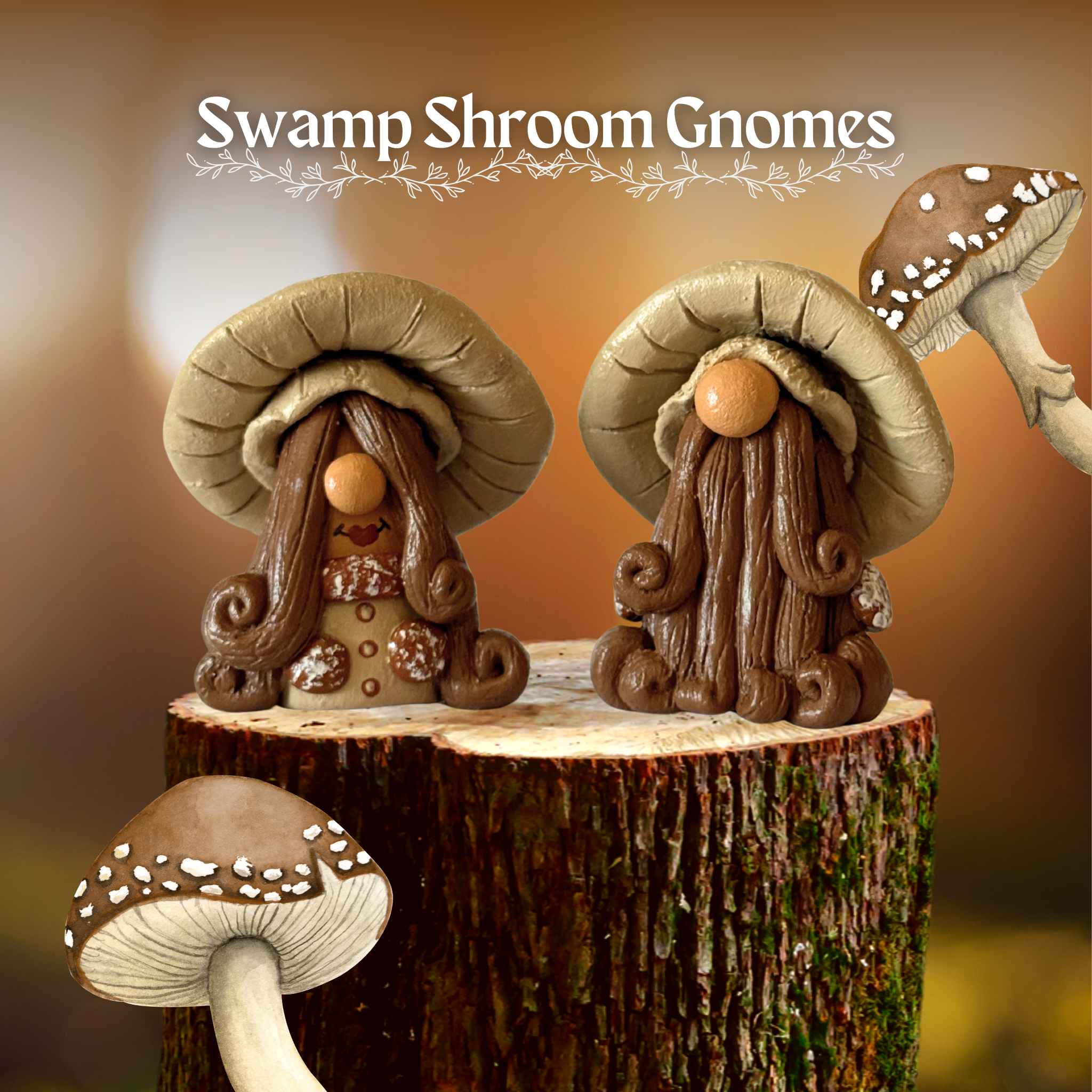 Swamp Shroom Gnomes (Caps)