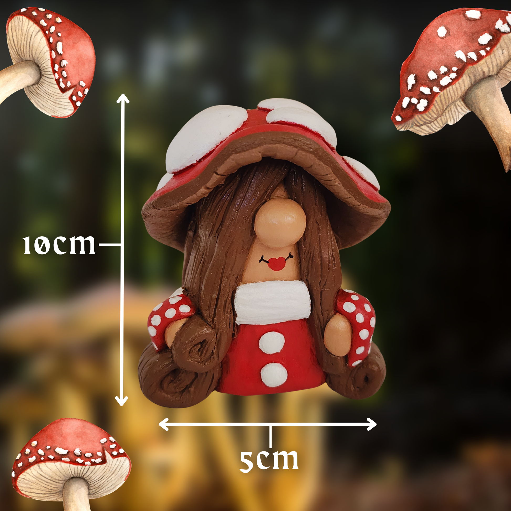 Tilda Toadstool (Large Mushroom Gnome)