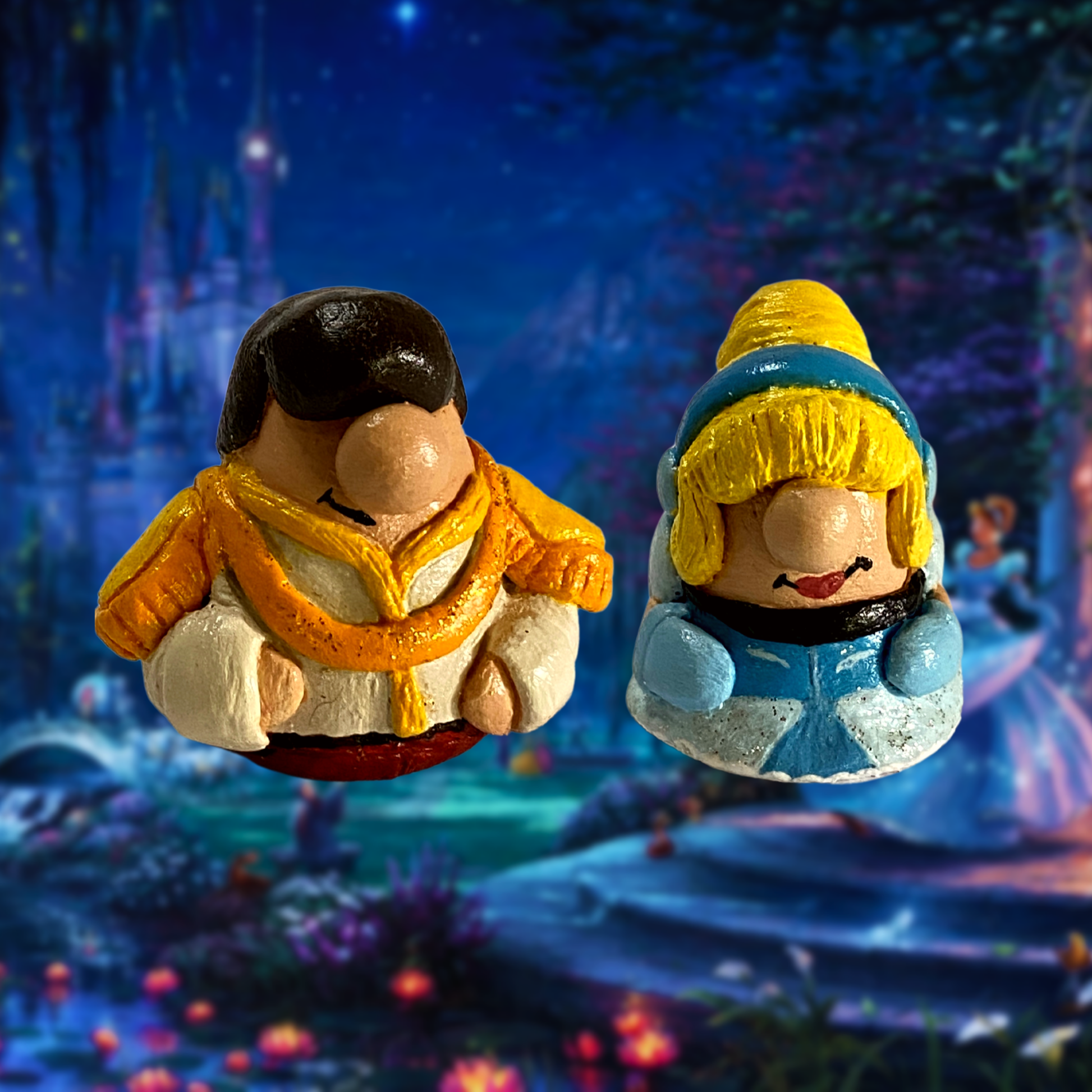 Cinderella & Prince Gnomes